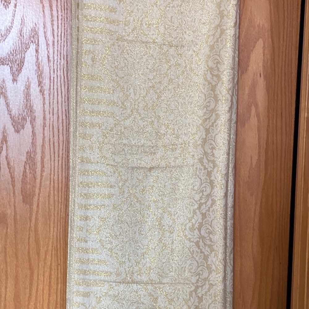 Gold metallic scarf